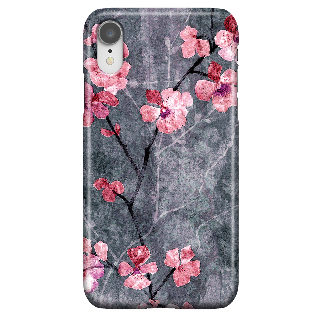 Cherry Blossom Slate Elegant Cute Phone Case for iPhone XR