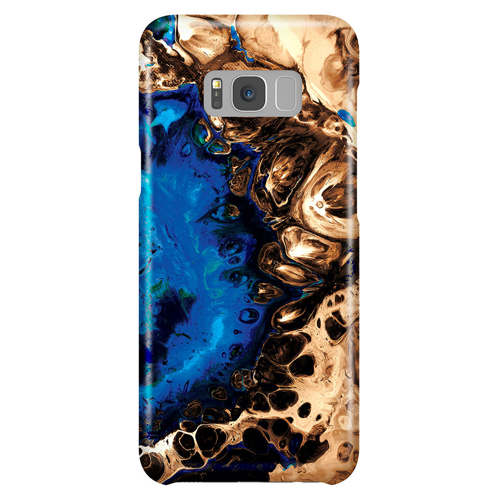 Marble Phone Case for Samsung Galaxy S8 Plus Ocean Blue bestcased